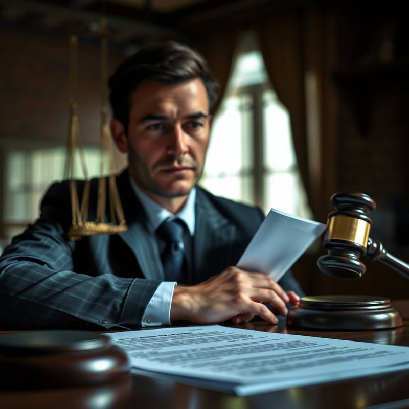 Imagen de un contrato y documentos legales, representando un caso de derecho mercantil.