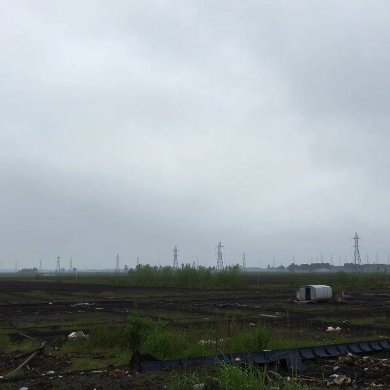 Imagen de un paisaje natural con contaminación, representando un caso administrativo ambiental.