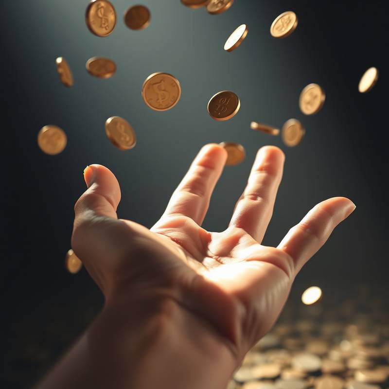 Imagen de una mano extendida con monedas, representando un caso de fraude.